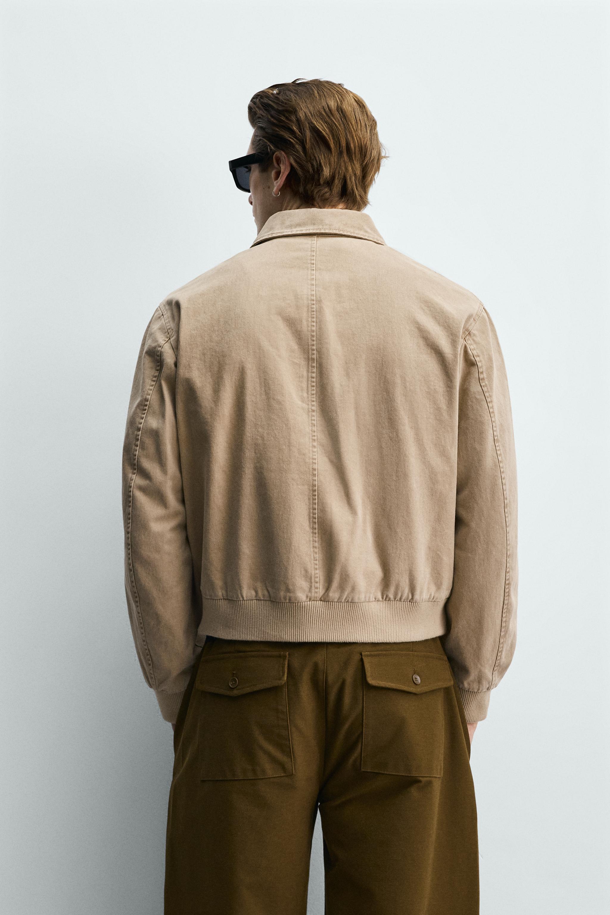 WASHED COTTON REGULAR FIT JACKET
